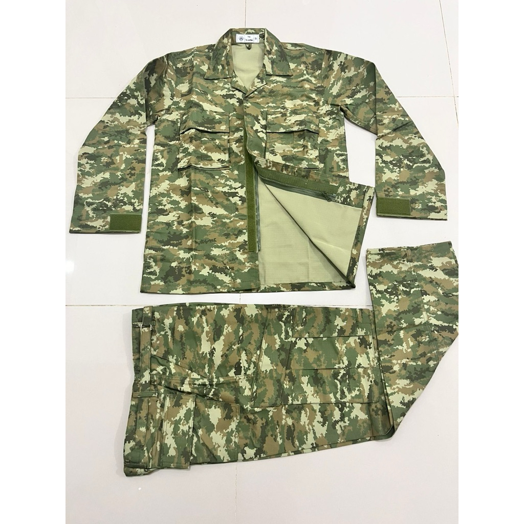 BAJU PDL TNI TERBARU SAGE GREEN MICROPOLY