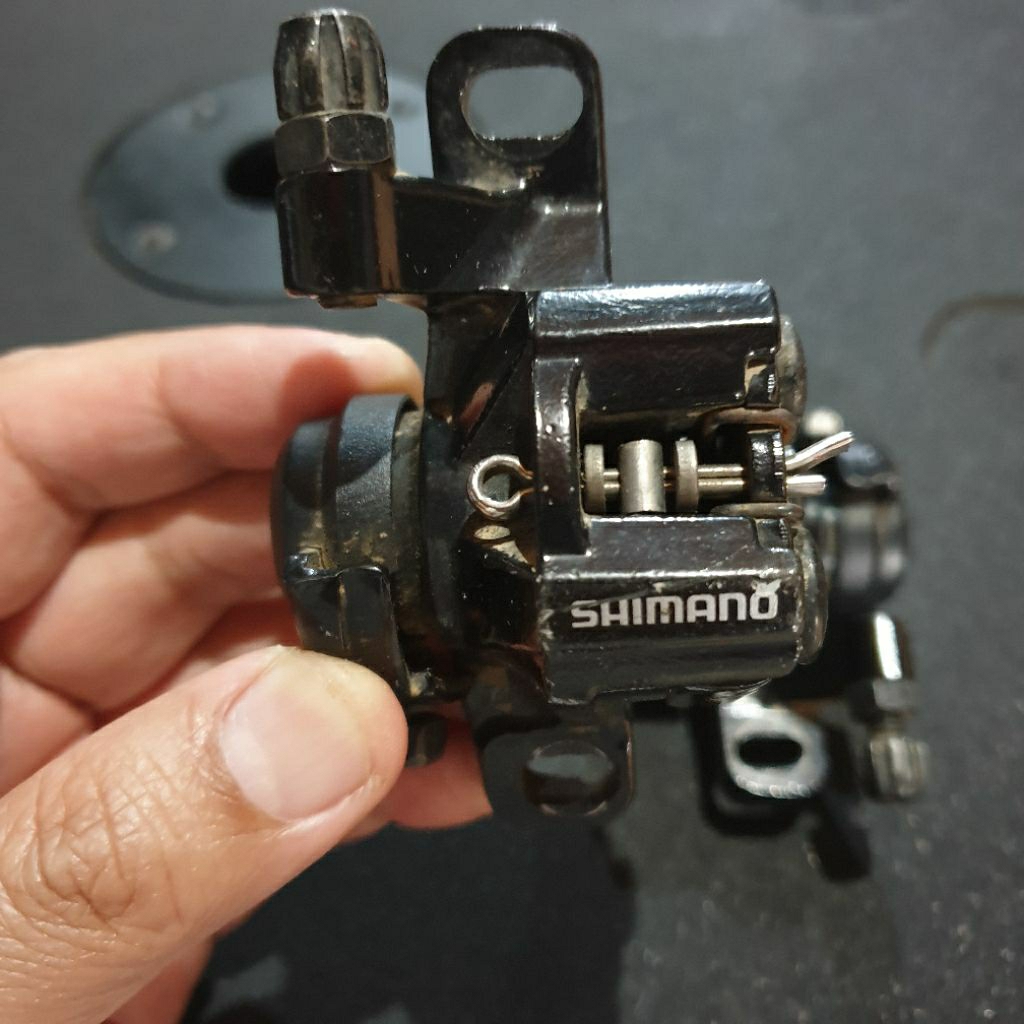 set sepasang Kaliper rem mekanik SHIMANO ALIVIO BR M375 Original