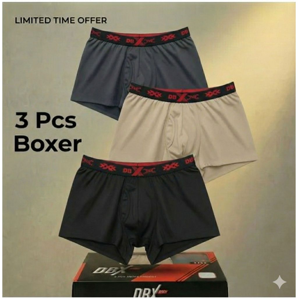 clana dalam pria dewasaa | clana dalam laki laki -  Boxer Pria DBX PRO Katun Isi 3 la.garment