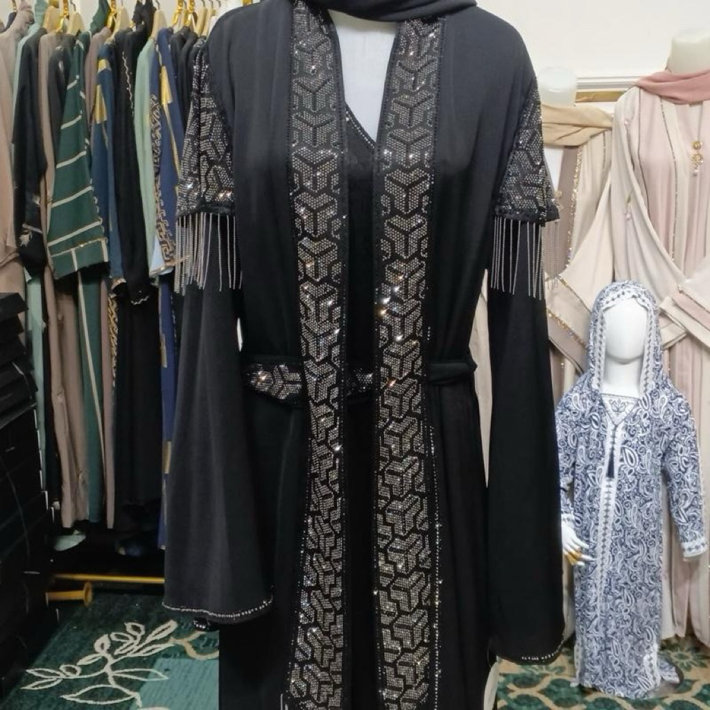 abaya rania rumbai ori mesir free pasmina