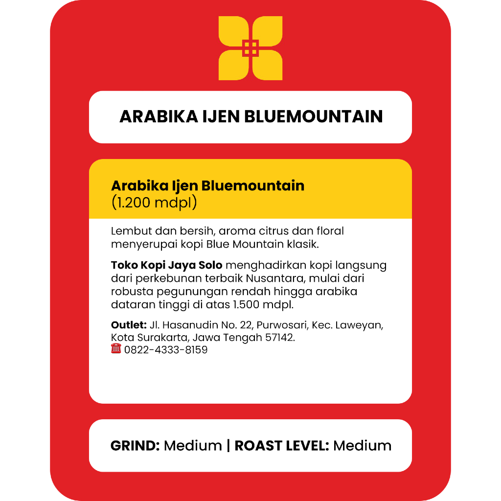 Arabika Ijen Blue Mountain 150 gr