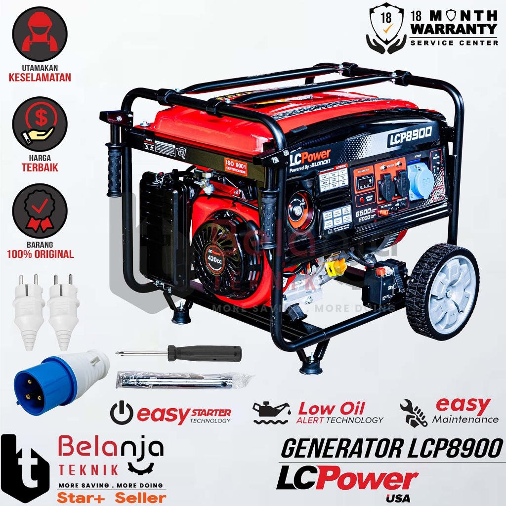 Genset Bensin LONCIN LC8900J 6500 Watt Generator set Gasoline LC 8900 J PREMIUM LC8900