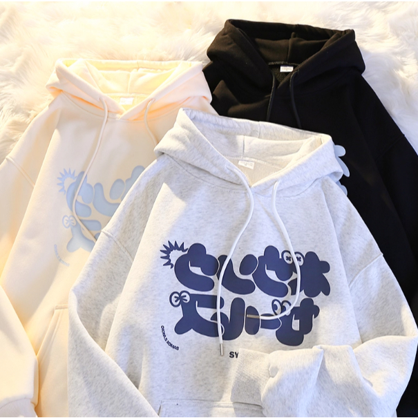 Sweater Hoodie Ashark Unisex Laki-Laki dan Perempuan Oversize Kekinian dengan Zipper - Wanita baju a