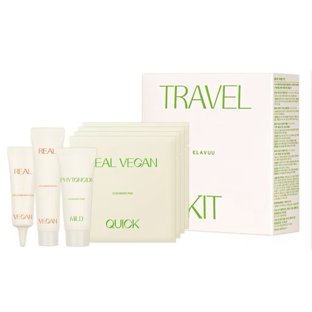KLAVUU REAL VEGAN TRAVEL KIT / KLAVUU SKINCARE TRAVEL SIZE