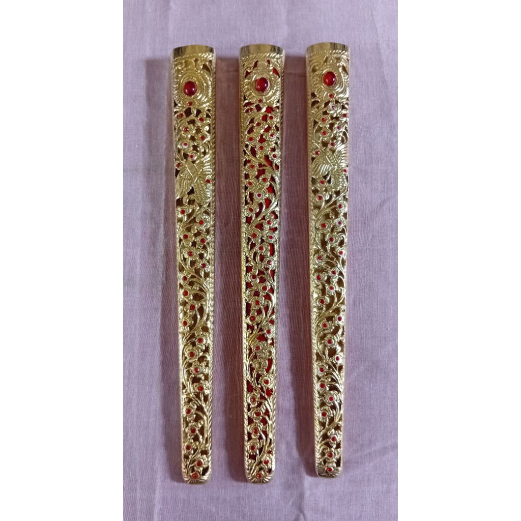 Pendok Krawang Permata Merah Motif Solo Panjang 36 cm