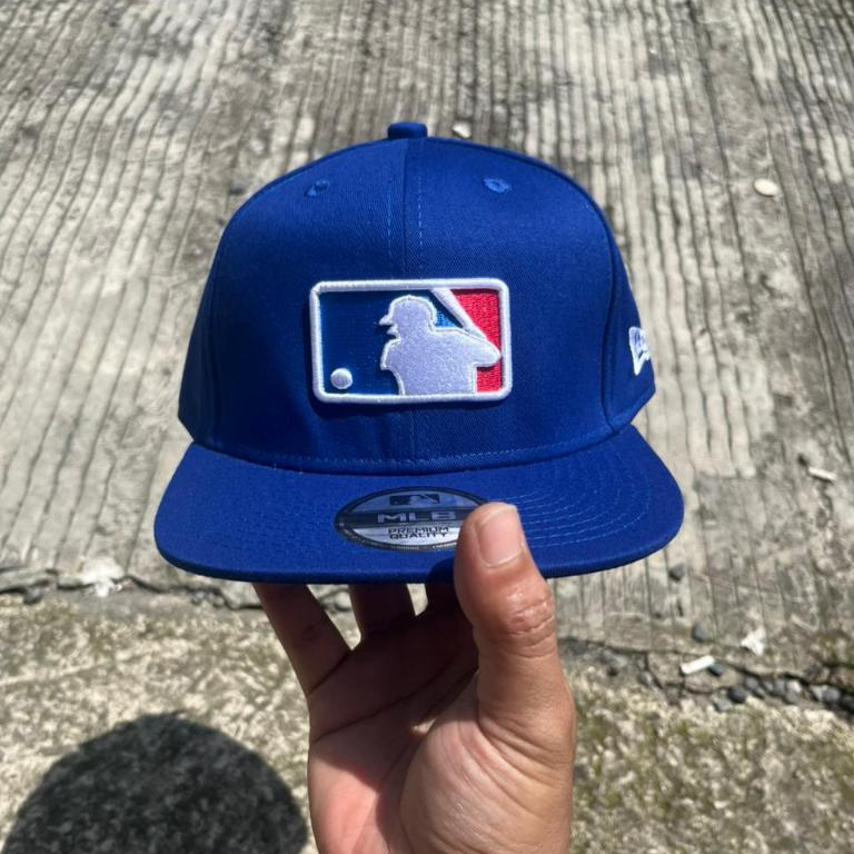 Topi Snapback - MLB Biru Bordir - Full TAG