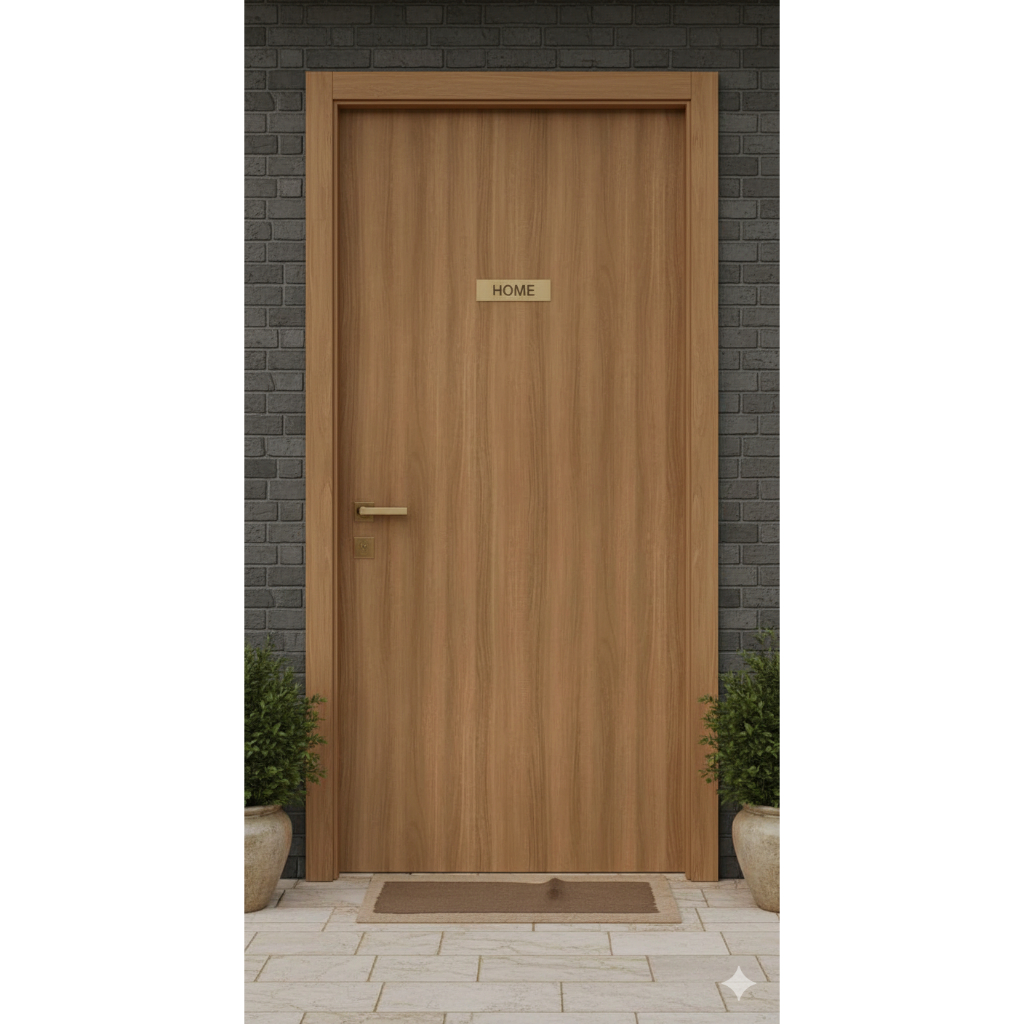 Pintu Rumah Minimalis Lapis HPL Ukuran Custom / Daun Pintu Kamar atau Apartemen