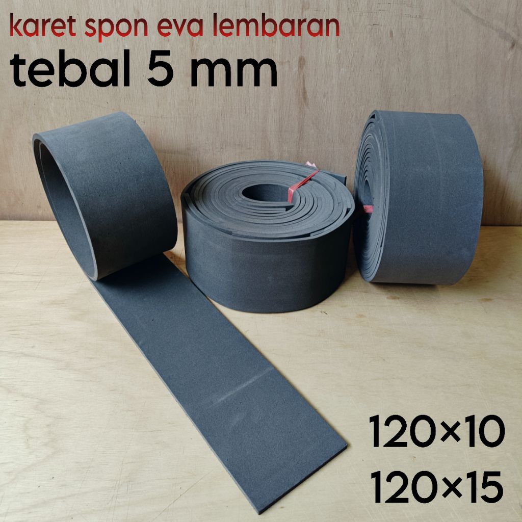 karet spon eva lembaran tebal 5 mili karet berkualitas