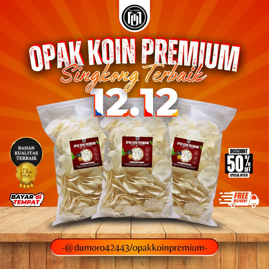 Opak Singkong Wonosobo ( COD TERLARIS ) opak Koin Wonosobo - Opak Singkong Mentah