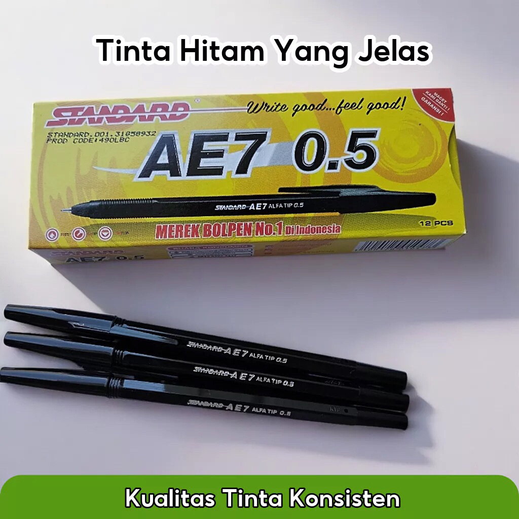 [ 1 PACK] Pulpen/Bolpen/Pen standar ae 7