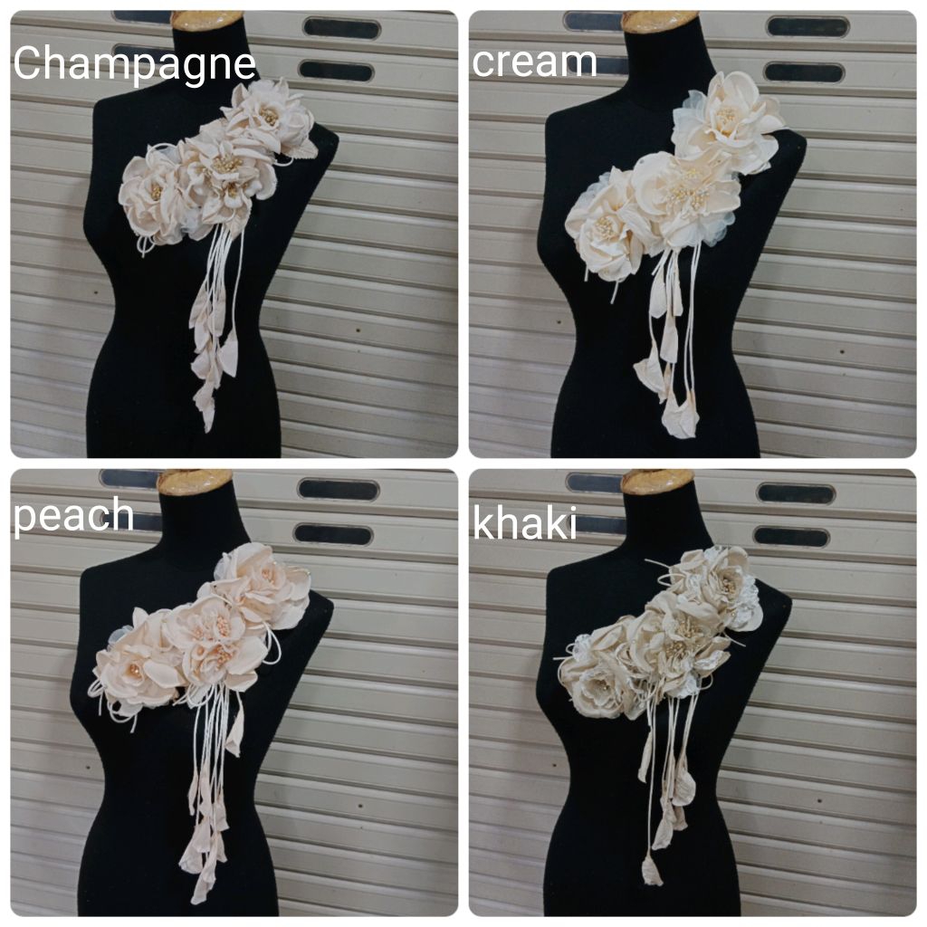 Korsase Jumbo/Bunga Korsase Juntai,Bunga Kebaya,Korsase Gaun/Aksesoris Hiasan gaun/Bunga aplikasi Ga