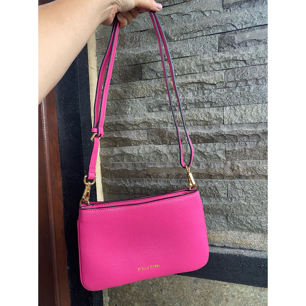 Preloved Like New Stella Rosa Amanda Crossbody warna fuchsia