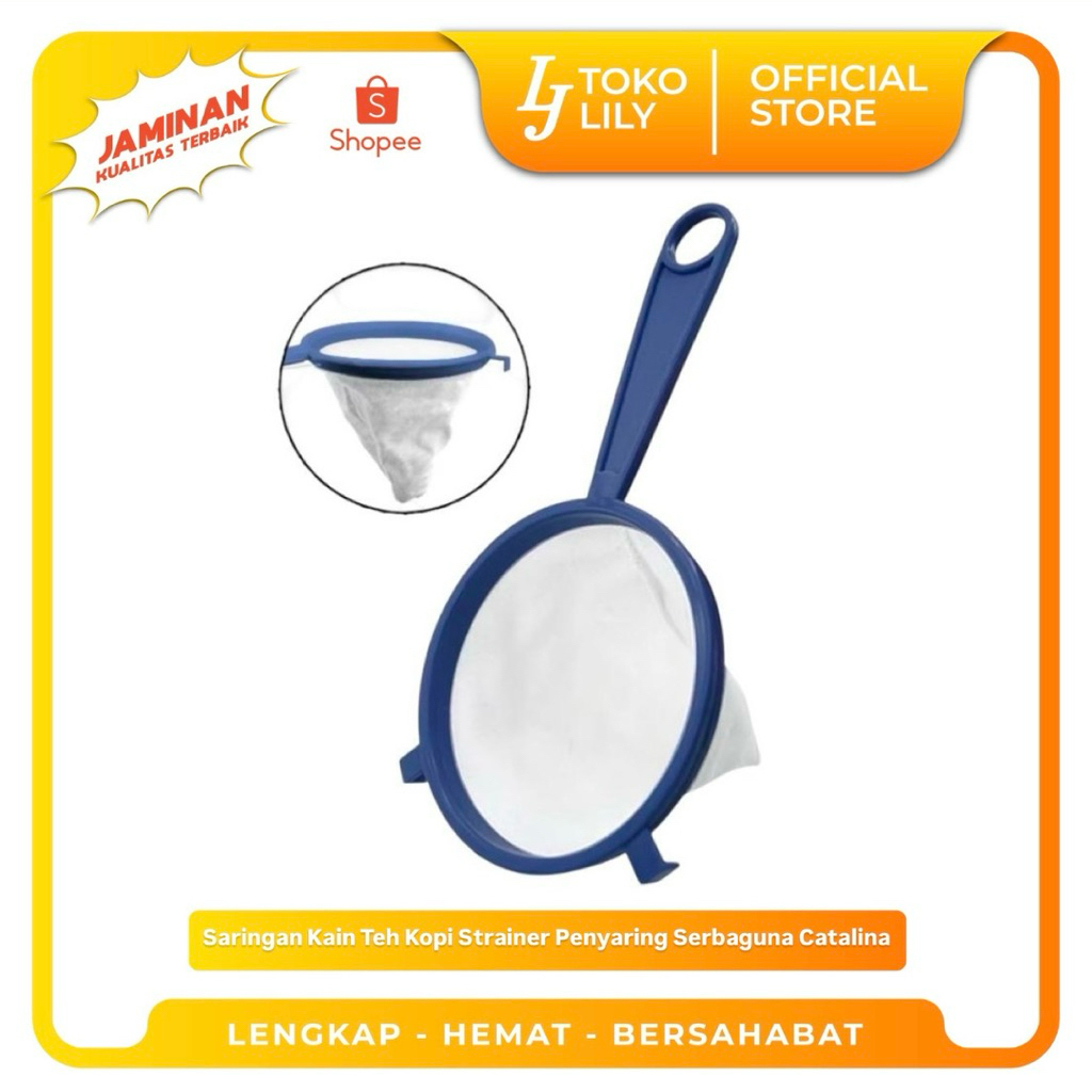 Saringan Kain Teh Kopi Strainer Penyaring Serbaguna Catalina