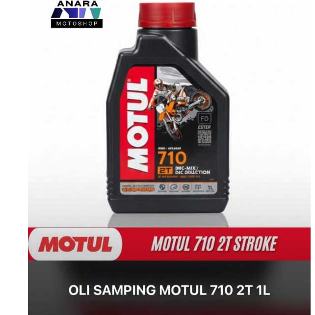 MOTUL 710 2T FULL SYNTHETIC ORIGINAL OLI SAMPING MOTUL 710 2T FULL SINTETIS 1L