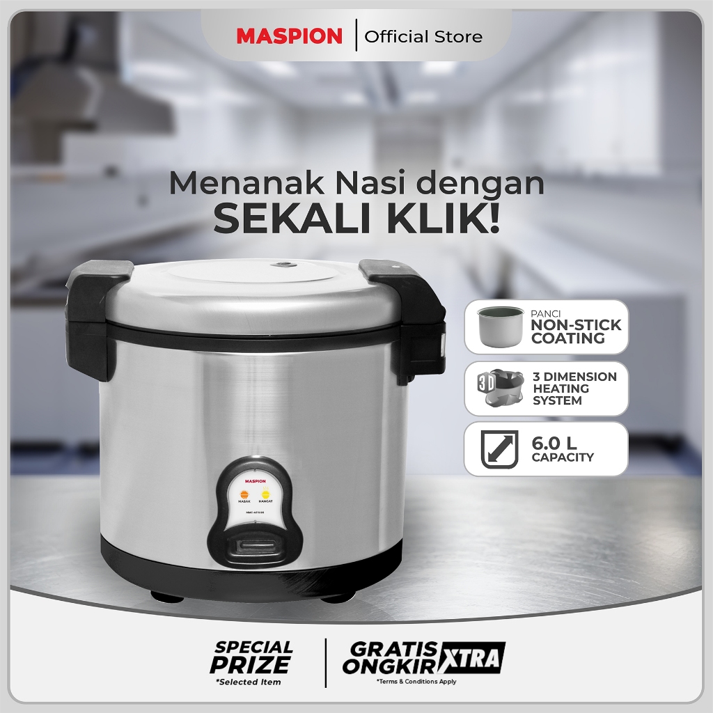 Maspion Rice Cooker Magic Com 6 Liter MMC-4015 BS