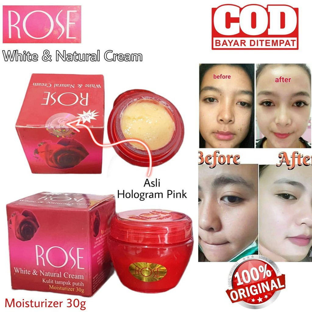 CREAM ROSE SUPER WHITENING cream wajah BPOM