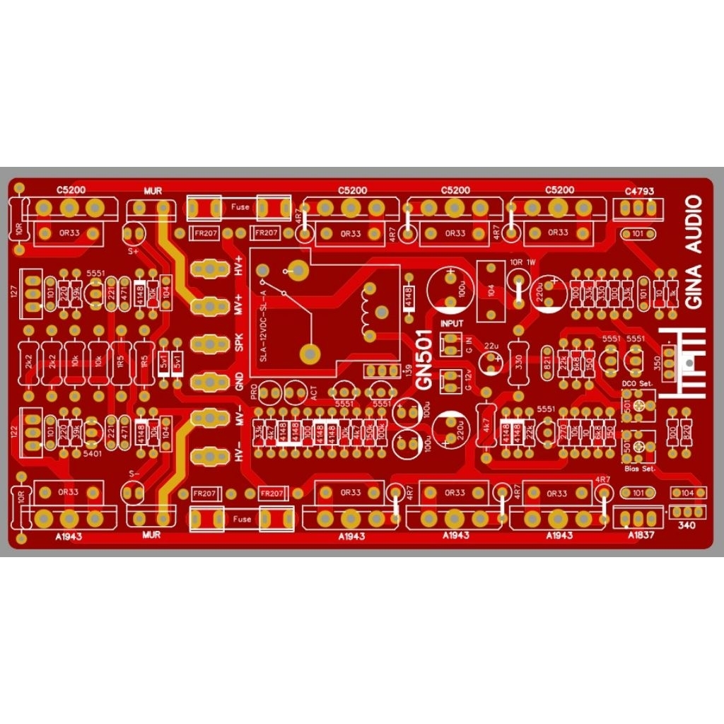 pcb class h 2u 15cm 3set vinal pcb dobel layeur