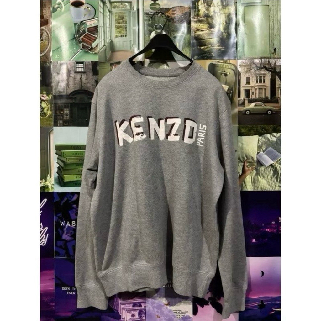 Kenzo Paris Gray Crewneck Preloved