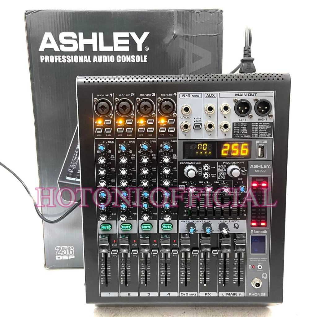 Power Mixer Audio Ashley M6000 6channel Original Power Mixer Professional M 6000 Mixing 6 ( Bisa COD