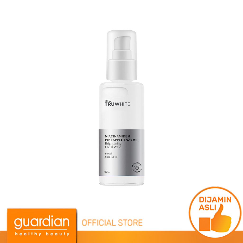 ERHA Truwhite Brightening Facial Wash 90 ml with Niacinamide & Pineapple Enzyme - Face Wash / Sabun 