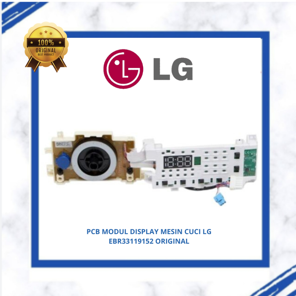 PCB MODUL DISPLAY MESIN CUCI LG EBR33119152 ORIGINAL FV1450H1B