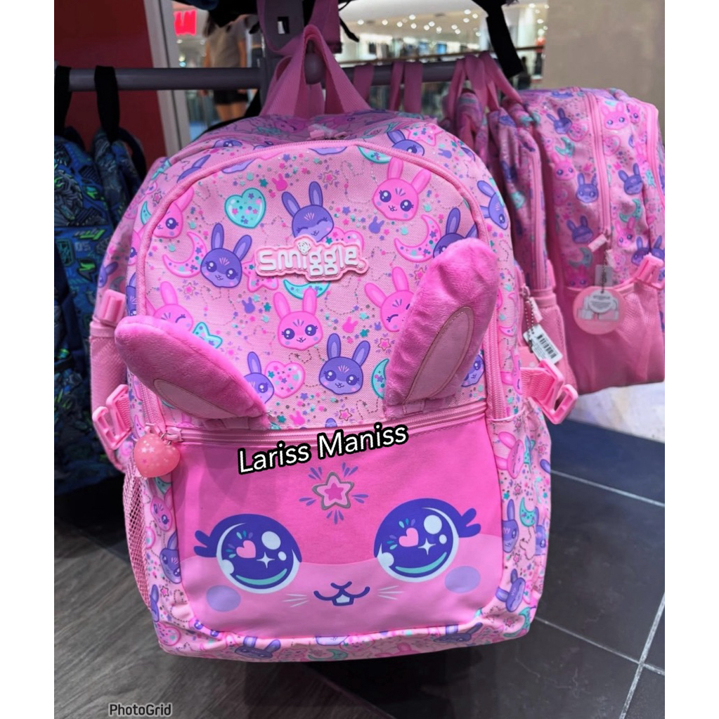 tas smigle SD tas sekolah Classic All star bunny pink
