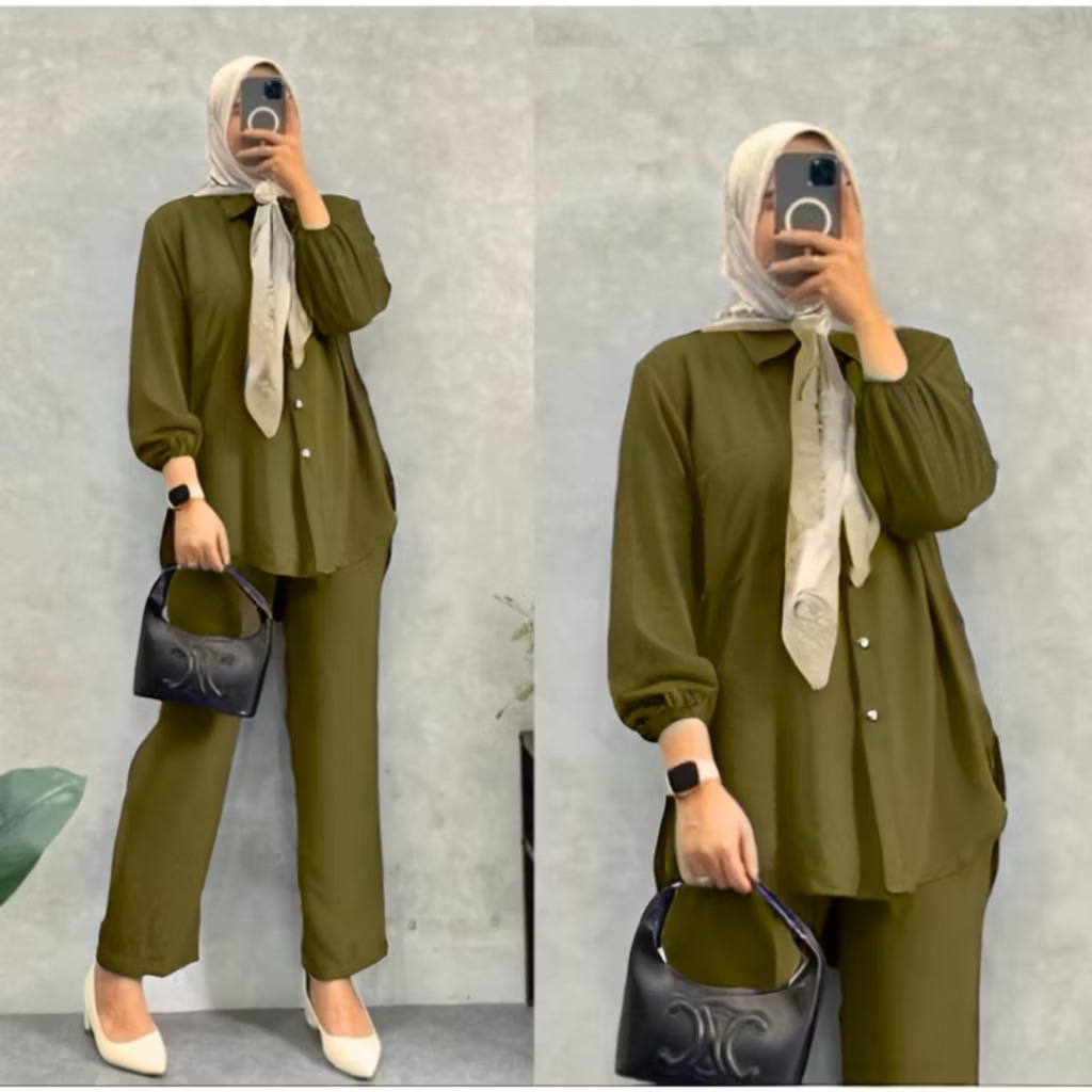 One Set Premium | Oneset Crinkle | Oneset Hijab Jumbo