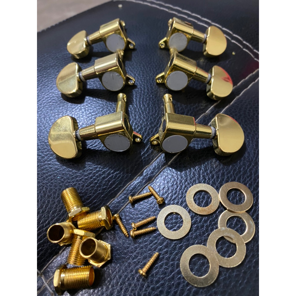 Dryer Grover gold kanan kiri premium//grover gitar akustik elektrik//puteran gitar