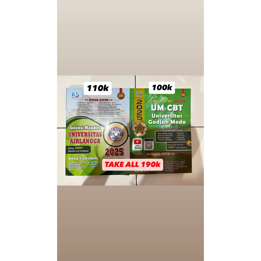 PRELOVED MANDIRI UNAIR DAN UGM 2025