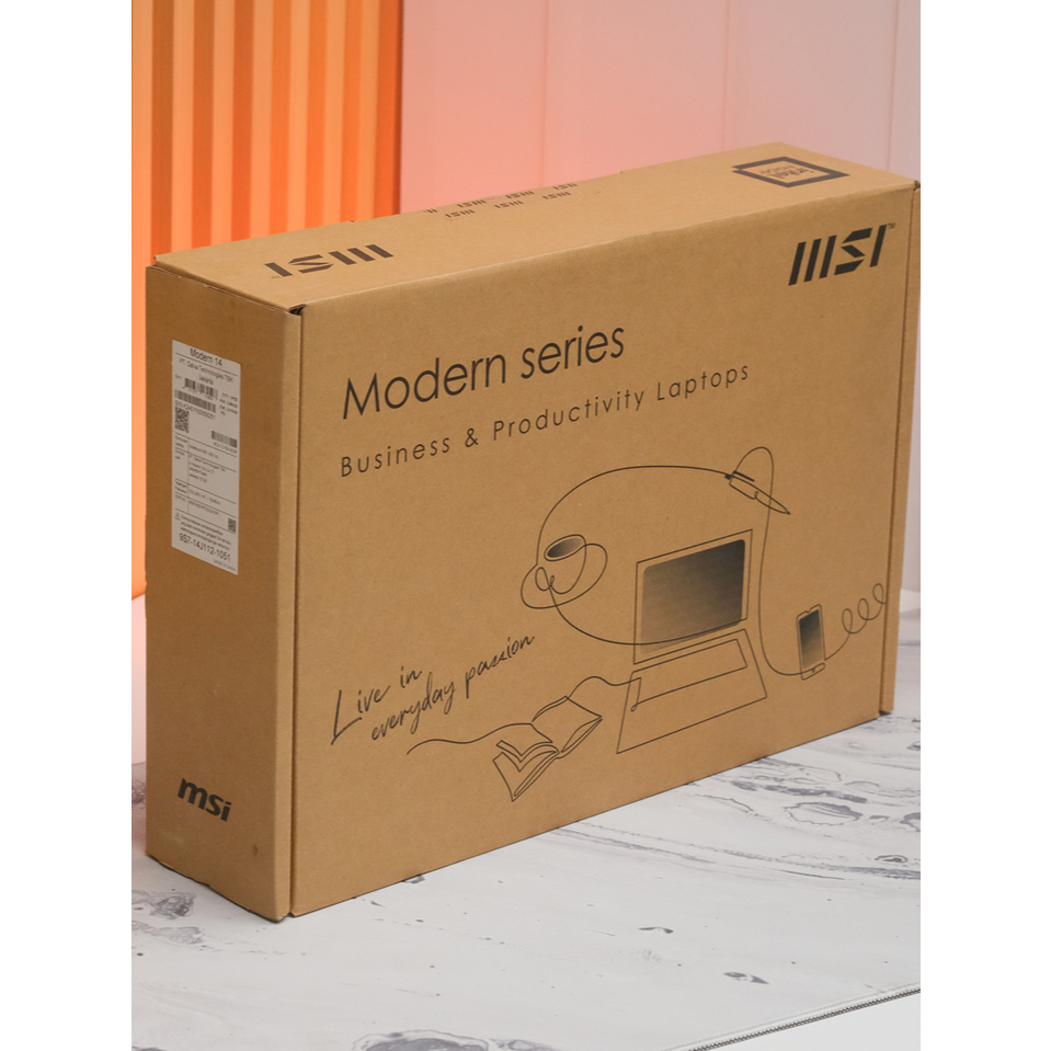 LAPTOP MSI Modern 14 C12MO INTEL Core I7 1255U Iris Xe Graphics 512GB 16GB New BNIB