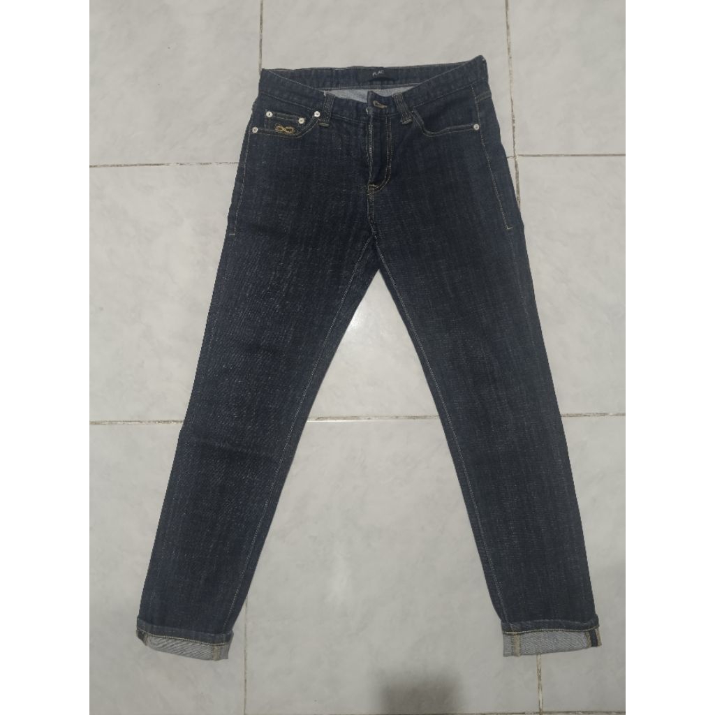 3 Jeans Plac kurz, uniqlo ultra stretch, bluebear selvedge