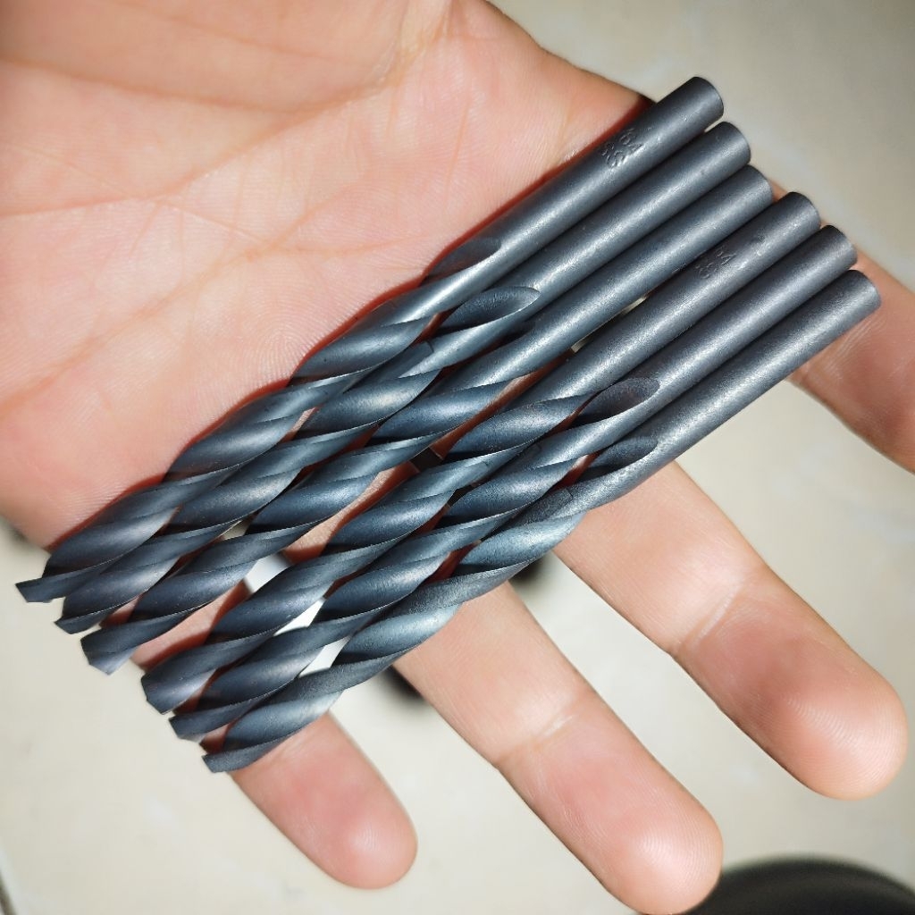 Mata Bor Besi 6 mm Marking Tulisan 15/64 Inchi BOR Baru Lobang Baut 10