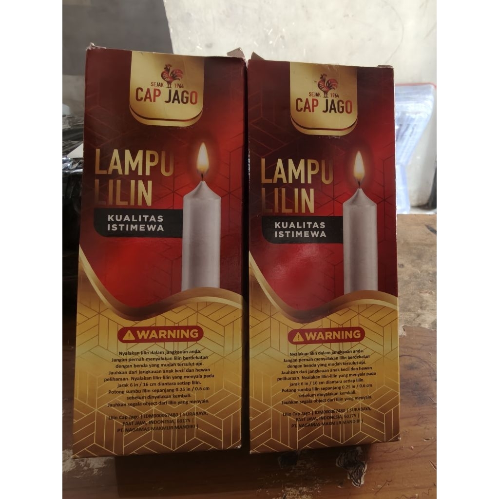 Lilin putih cap jago