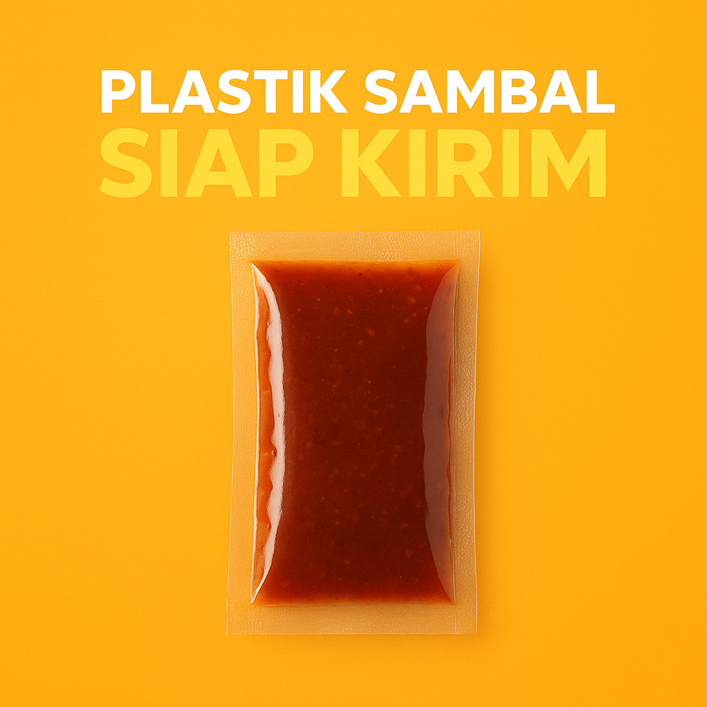 Plastik Saos Sambal Kecap Bumbu Dapur 2in1 Plastik Sachet Chili Oil Kemasan Makanan Delkochoice