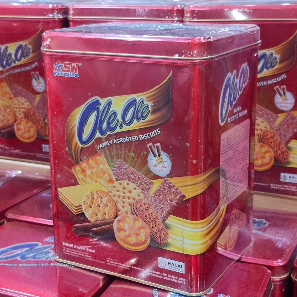 ASW Ole Ole Family Assorted Biscuits kaleng 600gr Promo Lebaran 2026