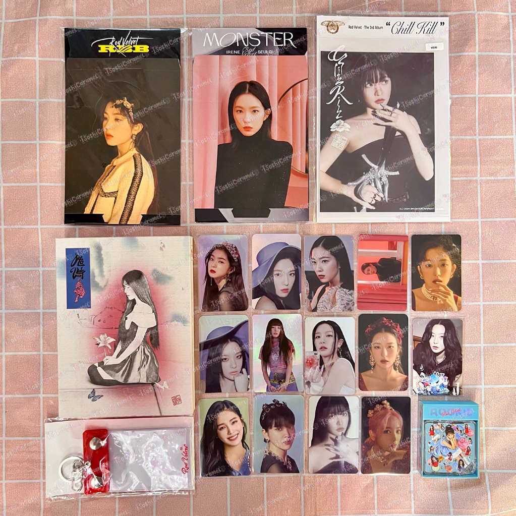 [ BACA DESC + PILIH J&T/SICEPAT ] PC PHOTOCARD HOLO RED VELVET CHILL KILL CK IRENE STICKERPACK PEEK 