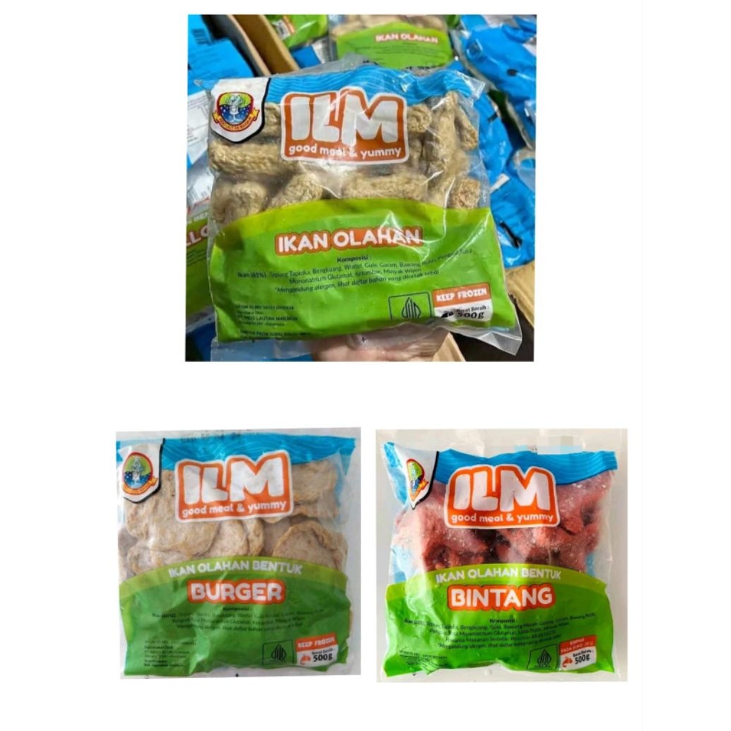 ILM TEMPURA,BINTANG & NAGET 500GR