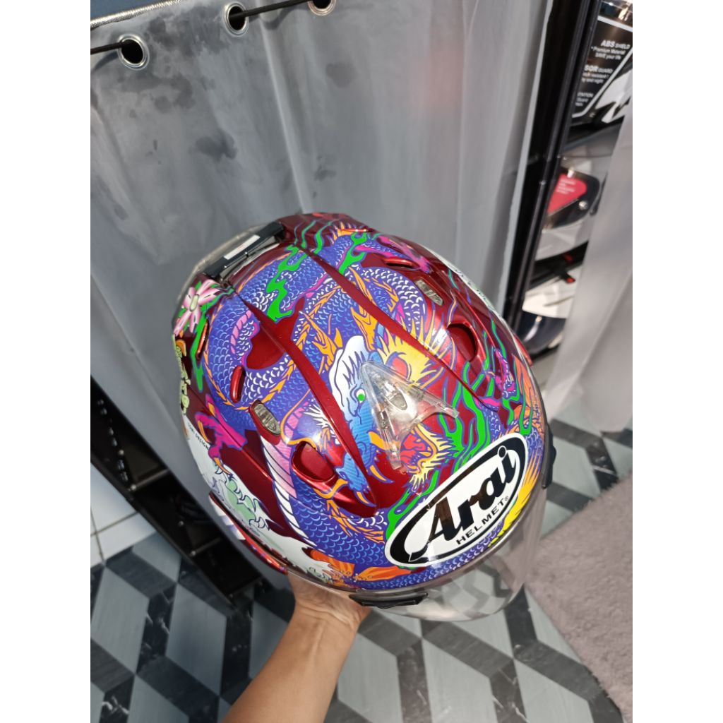 scott copy arai oriental red glossy