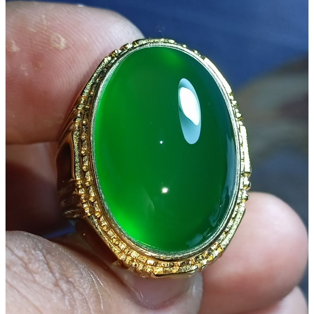 NATURAL BATU HIJAU GARUT CHALCEDONY KRISTAL 100% ORI BATU ALAM