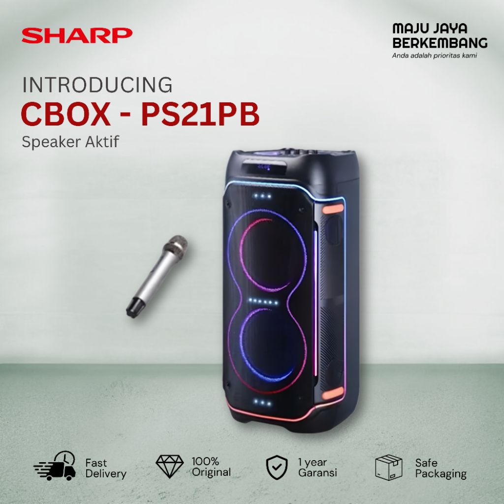 SHARP ACTIVE SPEAKER - CBOX PS21PB