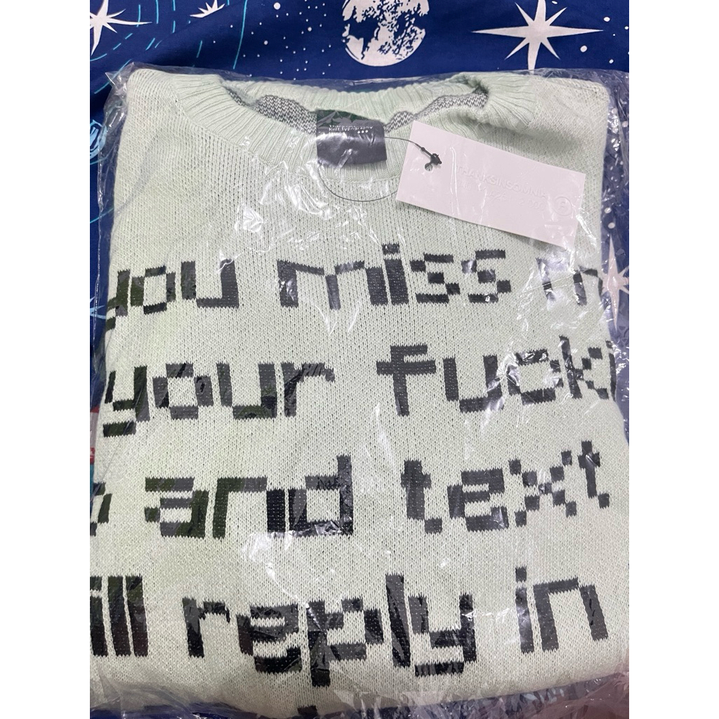 Thanksinsomnia Knitwear Typography