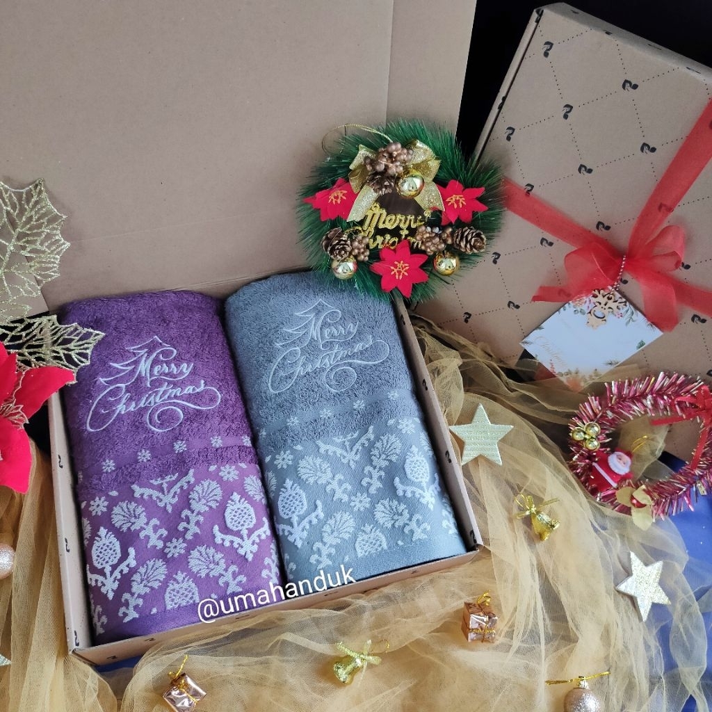 Hampers Natal/Christmas Gift Set handuk bambu Morning Whistle by Terry Palmer