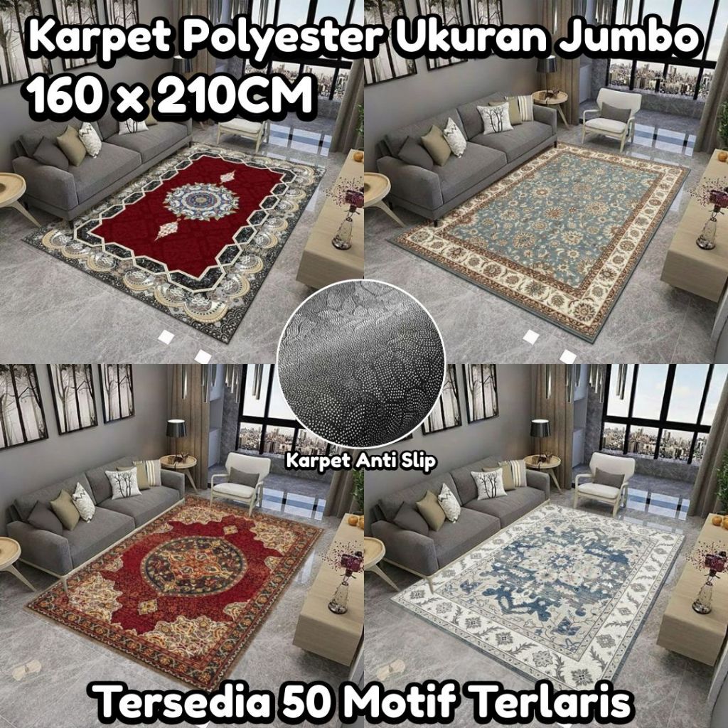 Karpet Lantai Turki Uk 160*210 Karpet Polyester Permadani Karpet Lantai Eropa Karpet Ruang Tamu Anti