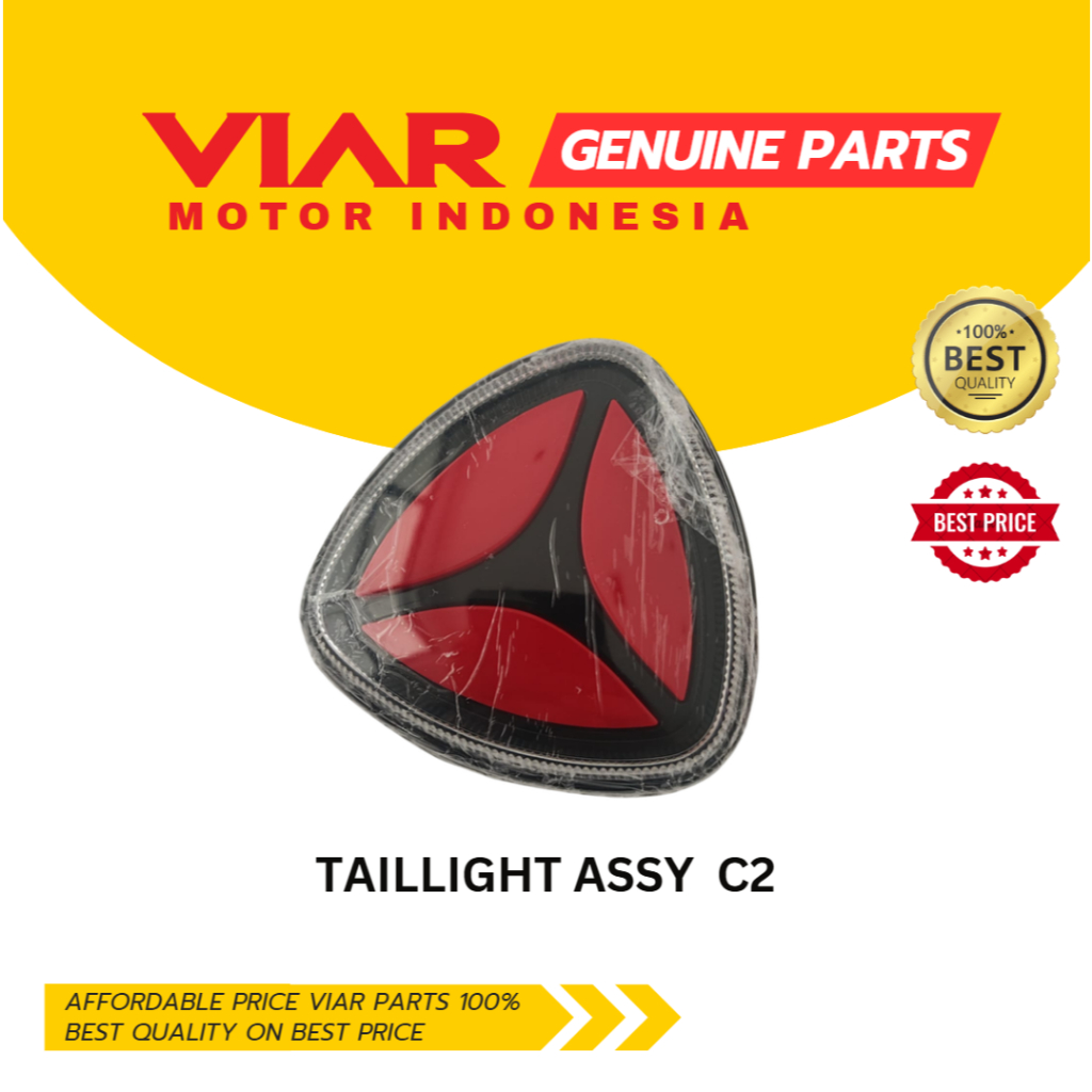 LAMPU BELAKANG SEPEDA LISTRIK VIAR C2 | TAILLIGHT ASSY VIAR EBIKE C2