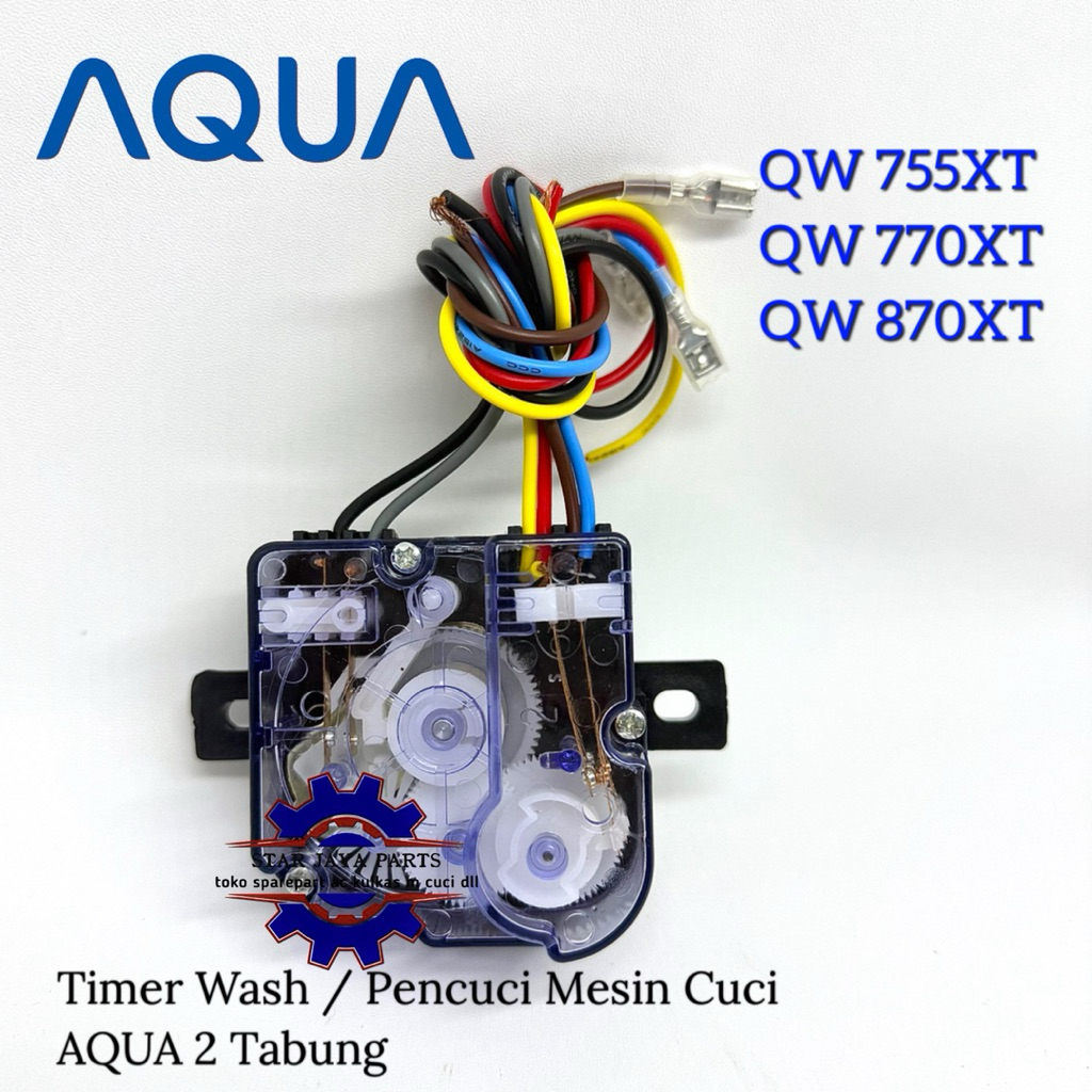 TIMER WASH AQUA JAPAN 7Kg QW 755XT 770XT 870XT Timer Putaran Mesin Cuci AQUA 2 Tabung