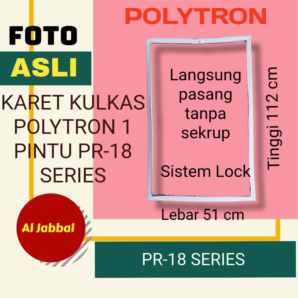 Gasket pintu kulkas magnet karet kulkas polytron 1 pintu PR-18 PR-16