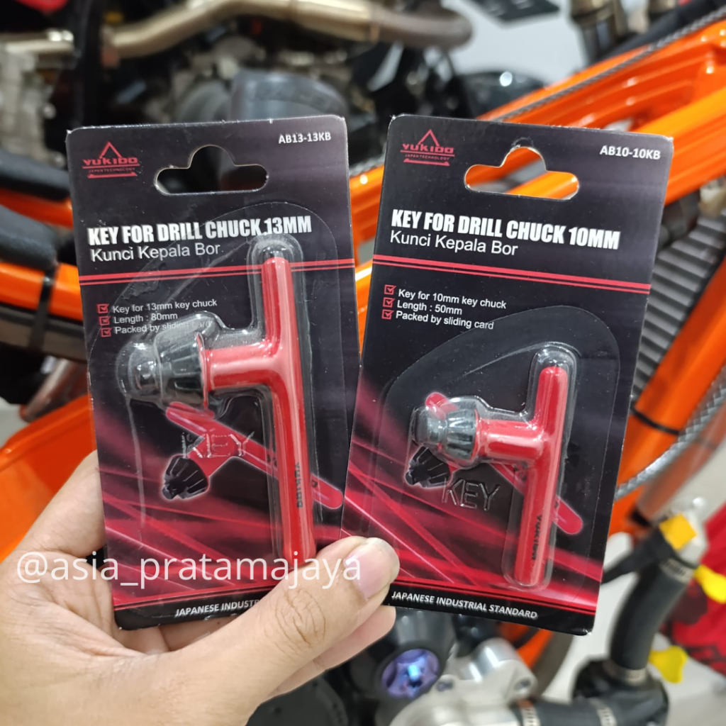 KUNCI KEPALA Mesin BOR LISTRIK TANGAN Mata Kunci Bor Drill Chuck Key - MAKTEC 10MM 13MM 10 13 mm