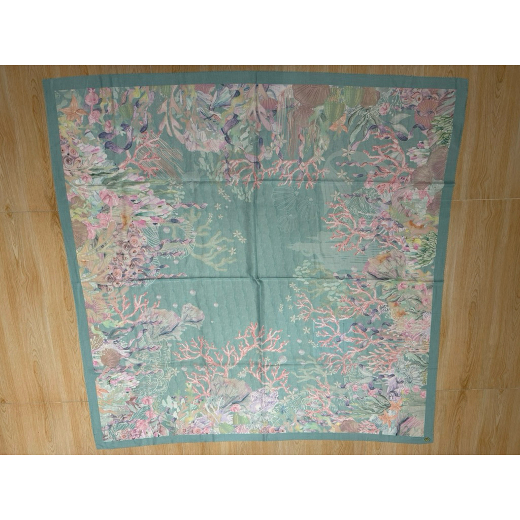 Buttonscarves X Disney Little Mermaid 1 Teal PRELOVED