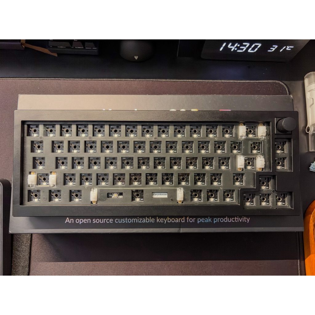 Keychron Q2 Pro Barebone – Fullset + TX-AP Stab Mod – Kondisi Mulus