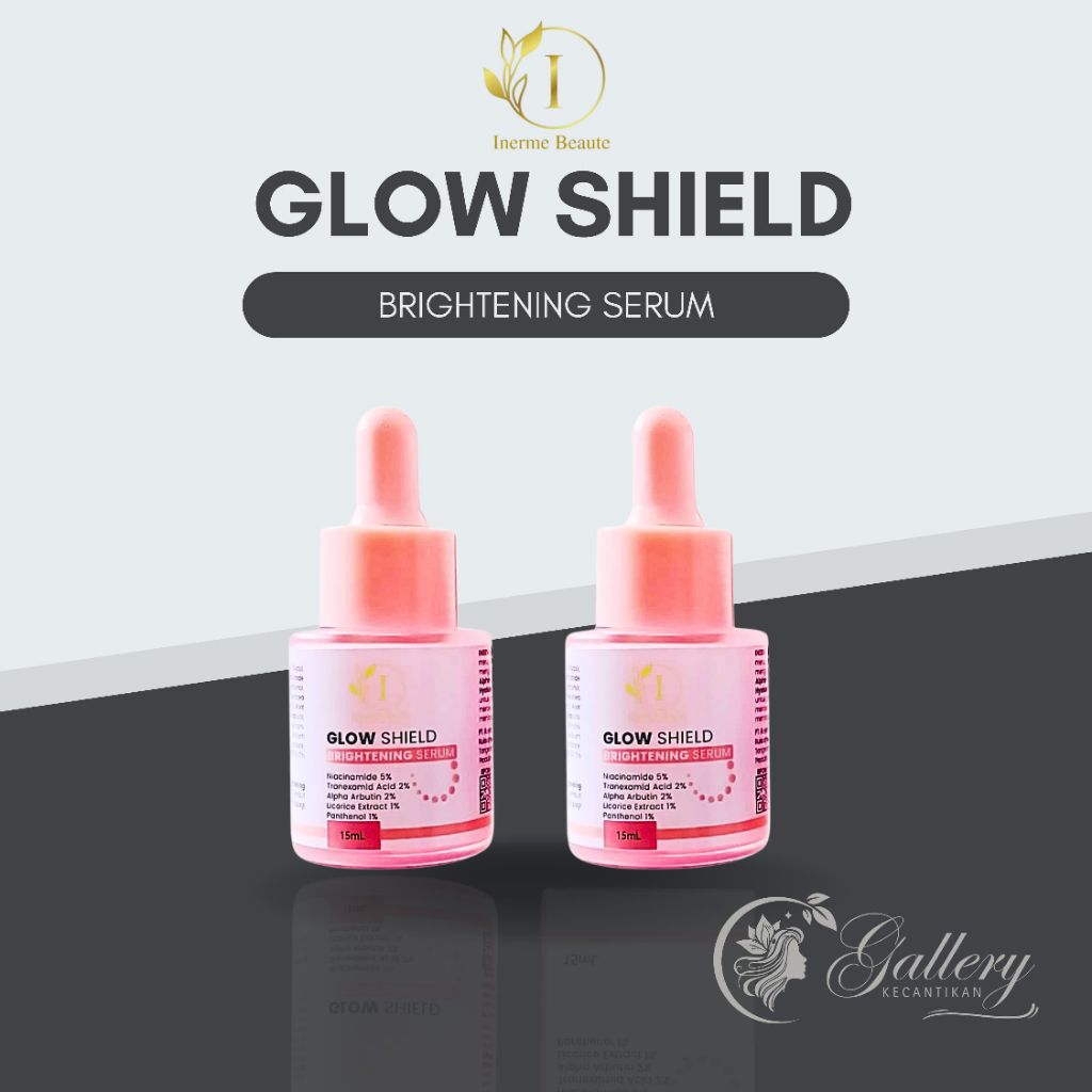 [2-Pcs] Glow Shield Brightening Serum Inerme Beaute - Serum Premium Glowing